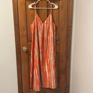 SHEIN CURVE TIE DYE MAXI DRESS